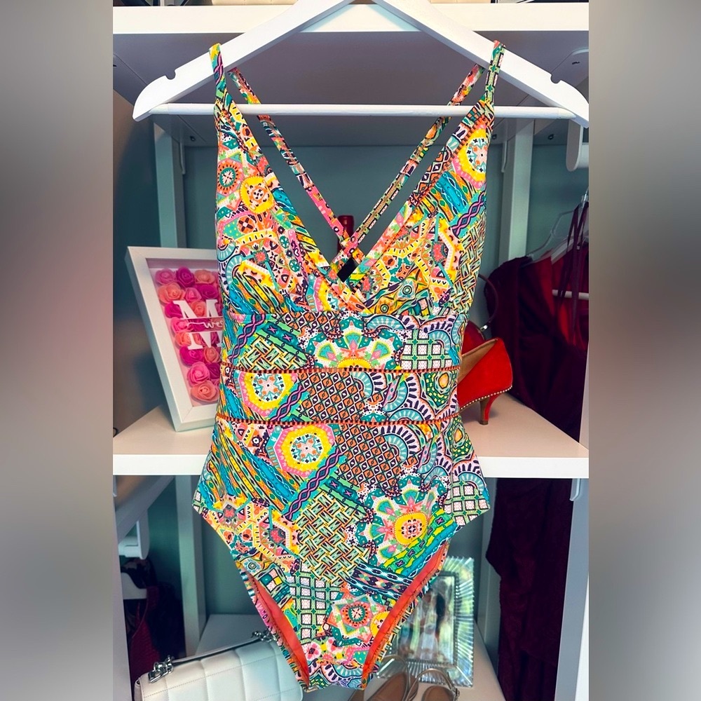 Blue Rod Beattie One Piece Colorful One Piece Bathing suit